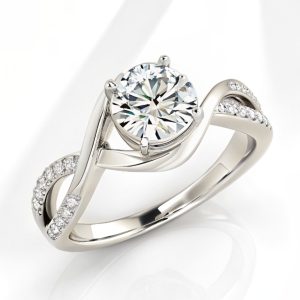 Eternal Grace Diamond Twist Engagement Ring